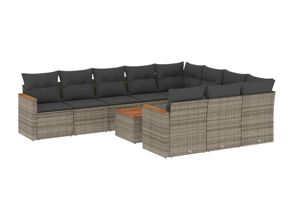 Gray Woven Resin Wicker Outdoor Furniture Set - dlz1766583594578