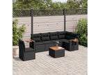 Black Woven Resin Wicker Outdoor Furniture Set - dlz1766583518022