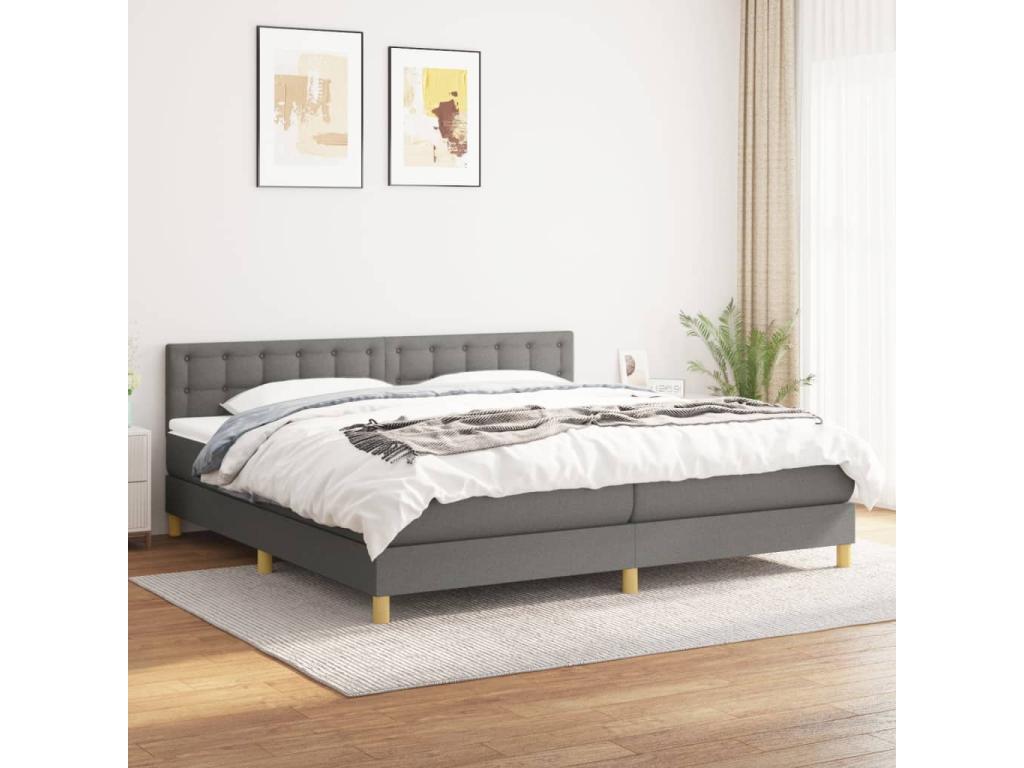 Gray Fabric Mattress, 200 x 200 cm