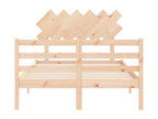 Natural Solid Wood Bed Frame, 120 x 200 cm