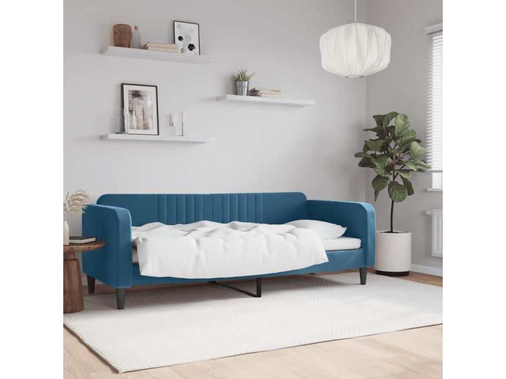 Blue Velvet Mattress, 80 x 200 cm