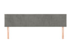 Gray Velvet Bed, 100 x 5 x 78 cm