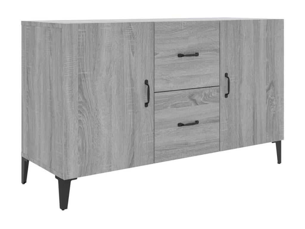 Gray Engineered Wood Sideboard, 100 x 36 x 60 cm