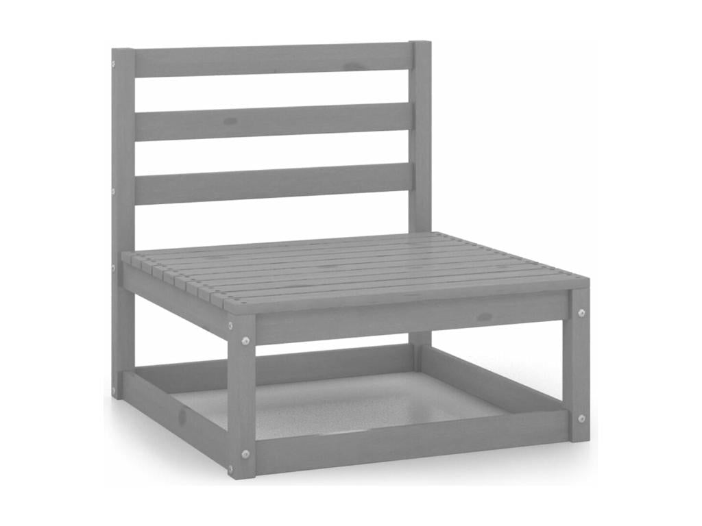 Gray Pine Wood Outdoor Furniture Set - dlz1766584059500