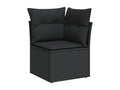 Black Woven Resin Wicker Outdoor Furniture Set - dlz1766583304969