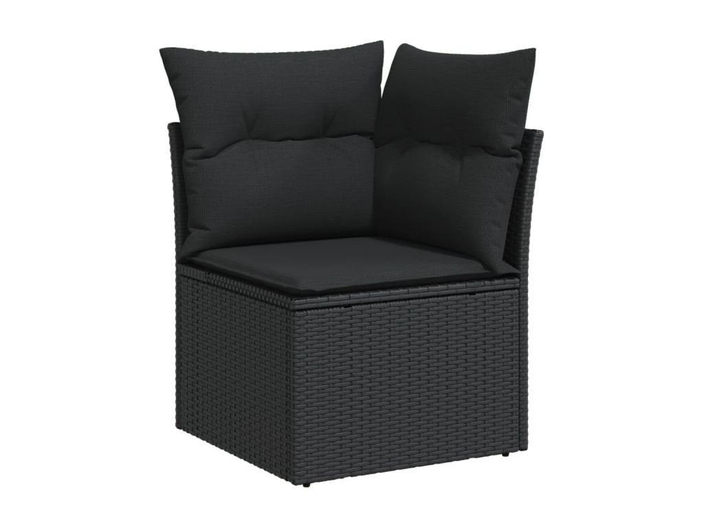 Black Woven Resin Wicker Outdoor Furniture Set - dlz1766583592489