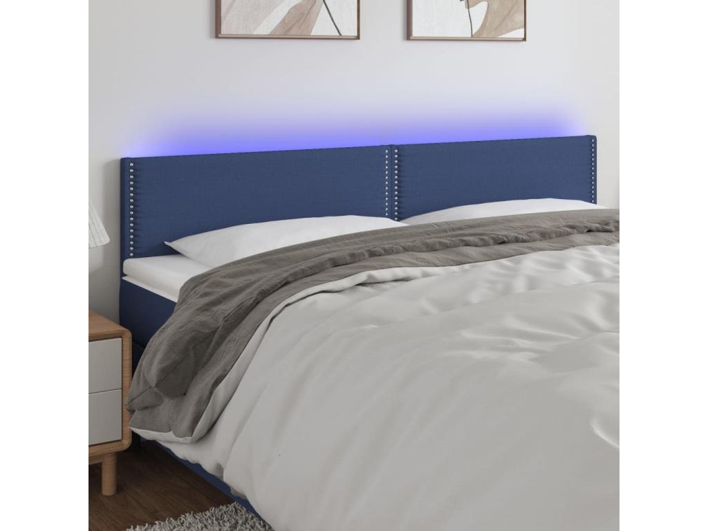 Blue Fabric Bed, 180 x 5 x 78 cm