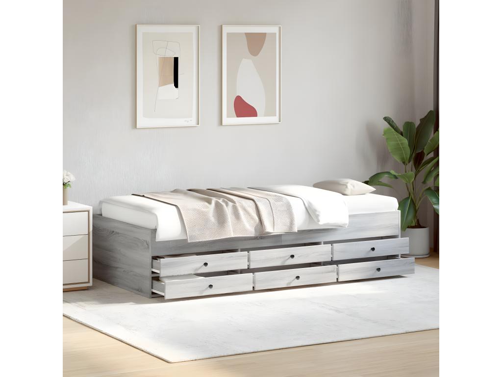 Gray Mattress, 90 x 200 cm