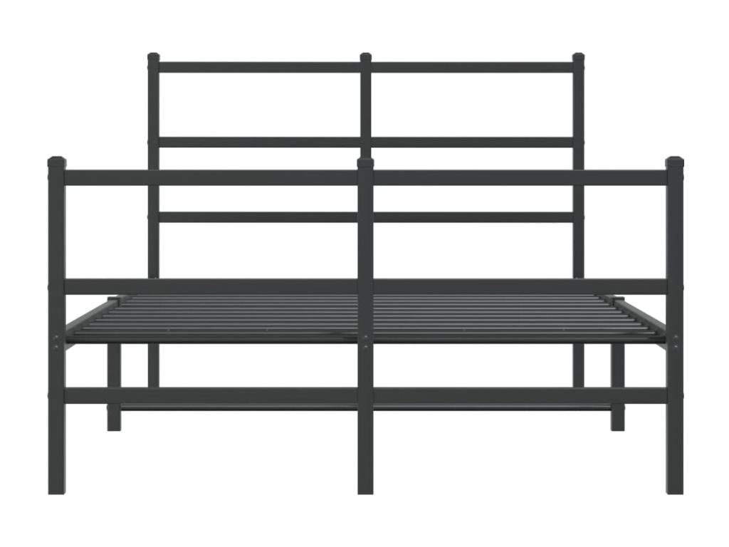 Black Metal Bed Frame, 120 x 190 cm