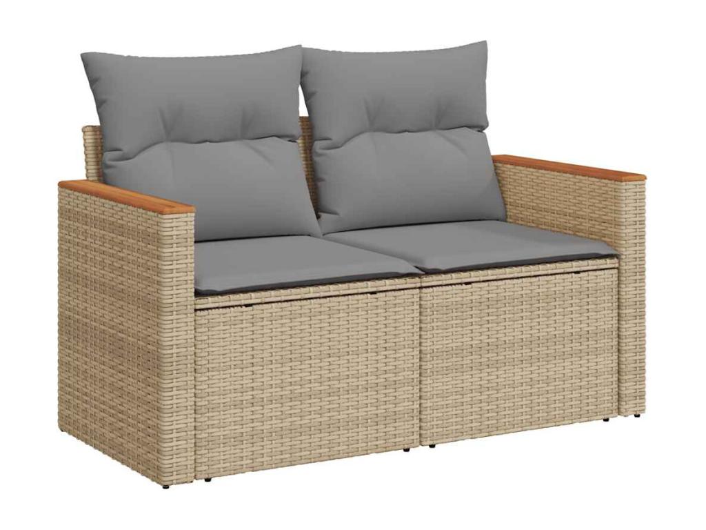 Beige Woven Resin Wicker Outdoor Furniture Set - dlz1766583792372