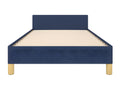 Blue Fabric Bed Frame, 90 x 190 cm