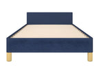 Blue Fabric Bed Frame, 90 x 190 cm