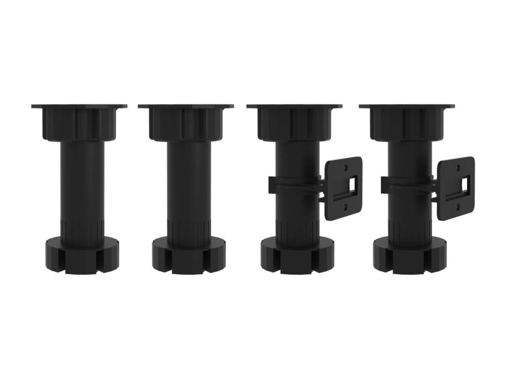 Black Engineered Wood Wardrobe, 80 x 46 x 81.5 cm