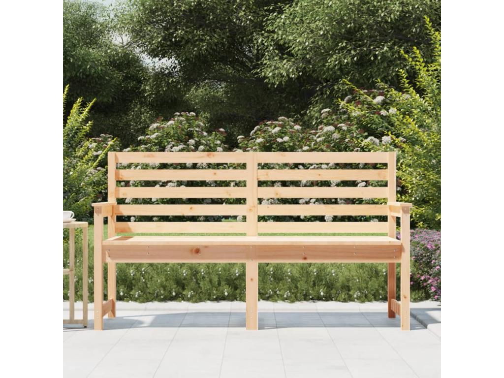 Natural Solid Wood Bench, 159.5 x 48 x 91.5 cm