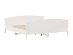 White Pine Wood Bed Frame, 180 x 200 cm