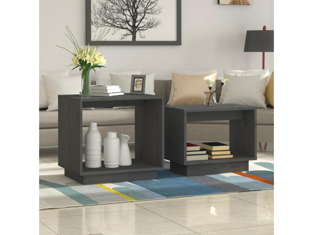 Gray Pine Wood Home Furniture