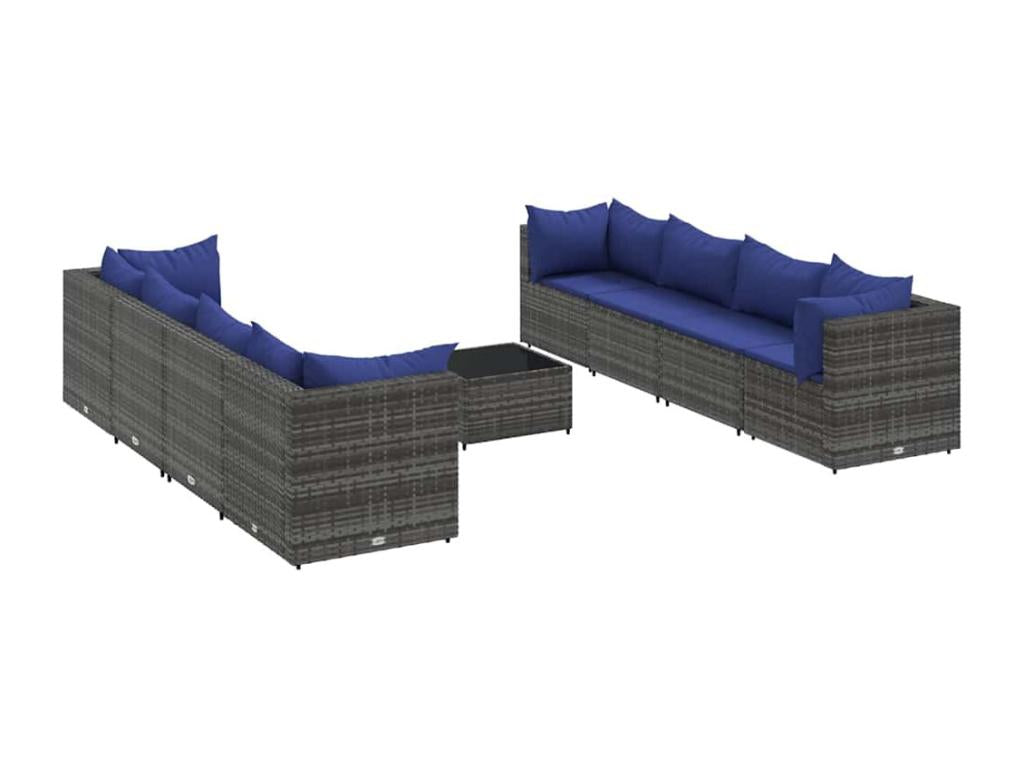 Gray Woven Resin Wicker Outdoor Furniture Set - dlz1766583175940