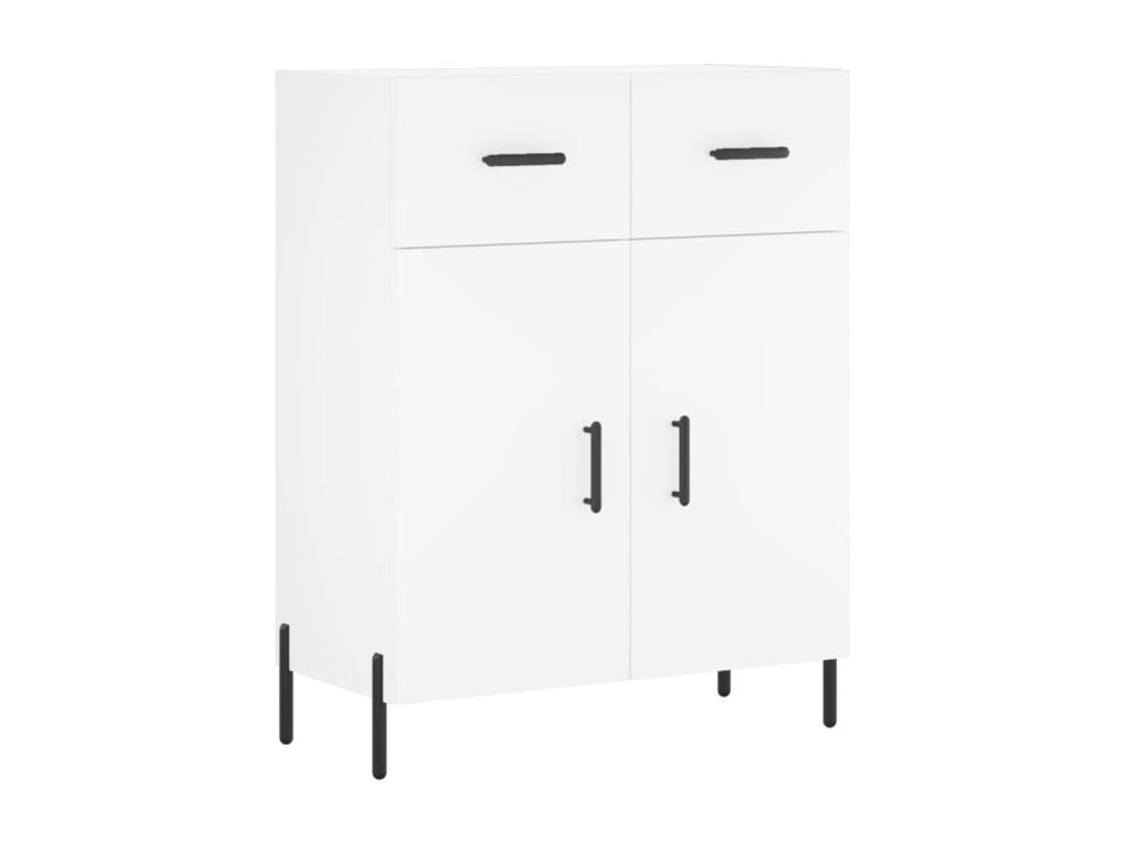 White Engineered Wood Sideboard, 69.5 x 34 x 90 cm