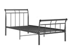 Black Metal Bed Frame, 90 x 200 cm - dlz1766583799344