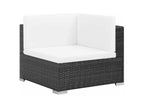 Black Woven Resin Wicker Outdoor Furniture Set - dlz1766583551896