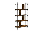 Brown Engineered Wood Bookcase, 76 x 32 x 158 cm