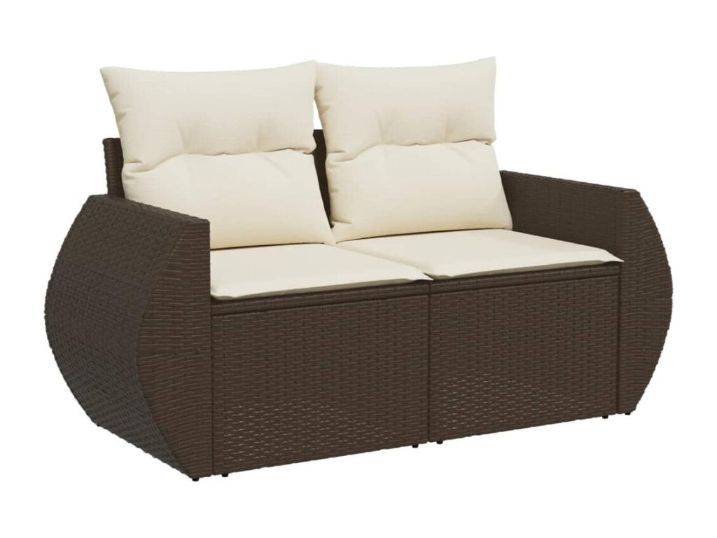 Brown Woven Resin Wicker Outdoor Furniture Set - dlz1766584105884