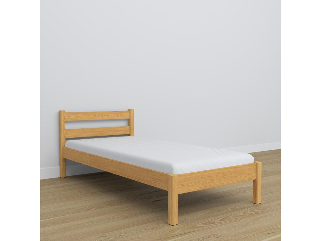 Natural Pine Wood Bed, 80 x 180 cm