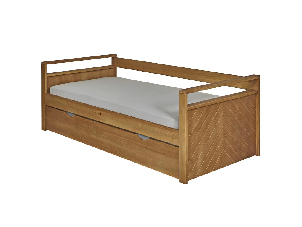 Natural Solid Wood Mattress, 90 x 190 cm