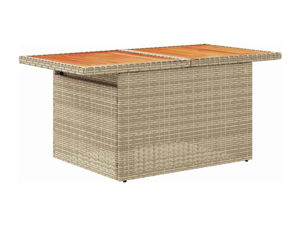 Beige Woven Resin Wicker Outdoor Furniture Set - dlz1766583792372