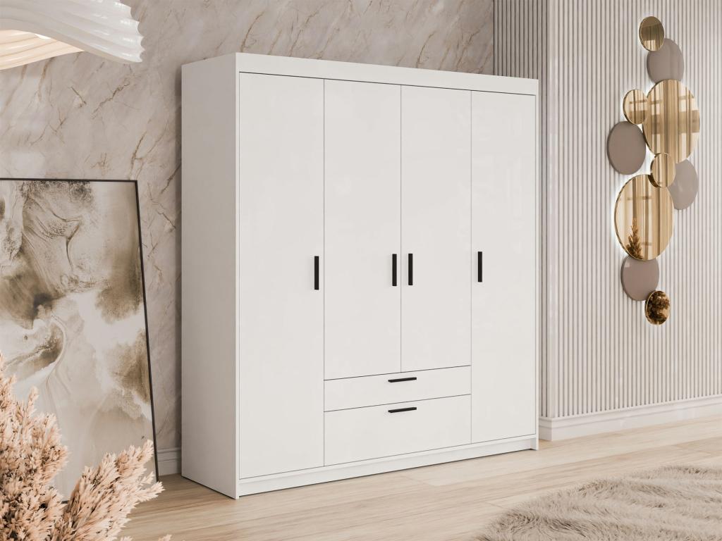 White Wardrobe, 191 x 176 x 53 cm