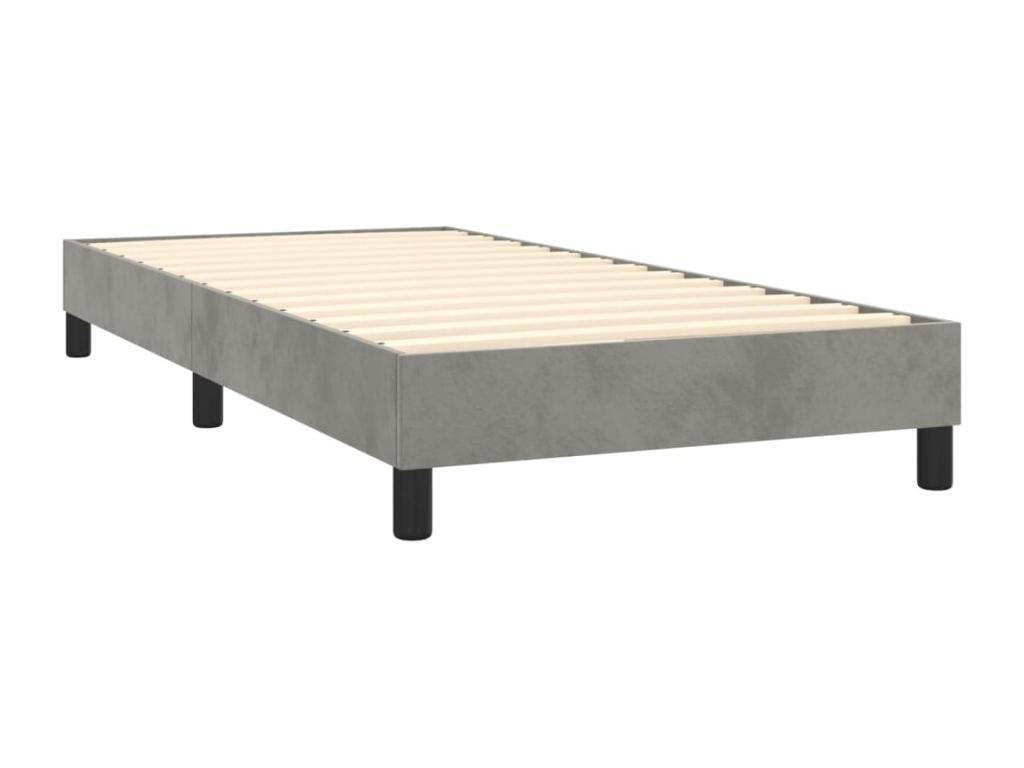 Gray Velvet Mattress, 80 x 200 cm