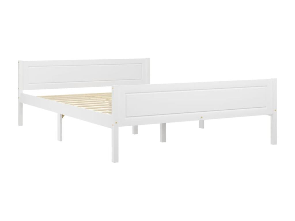 White Pine Wood Bed Frame, 140 x 200 cm