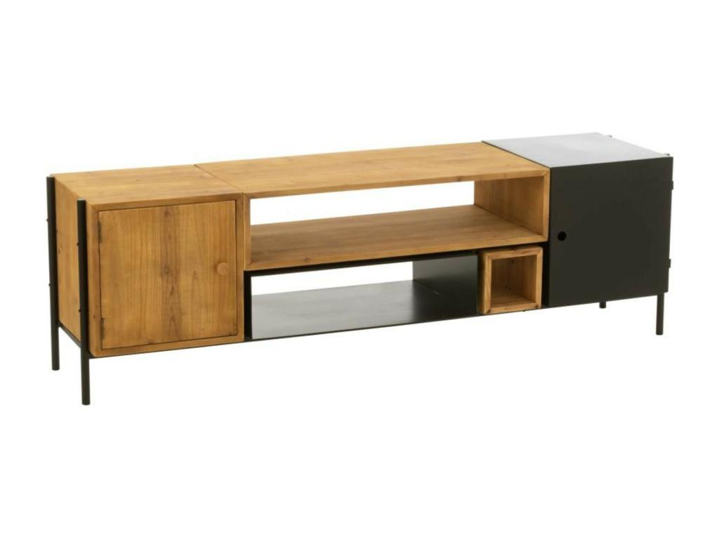Natural Metal TV Stand