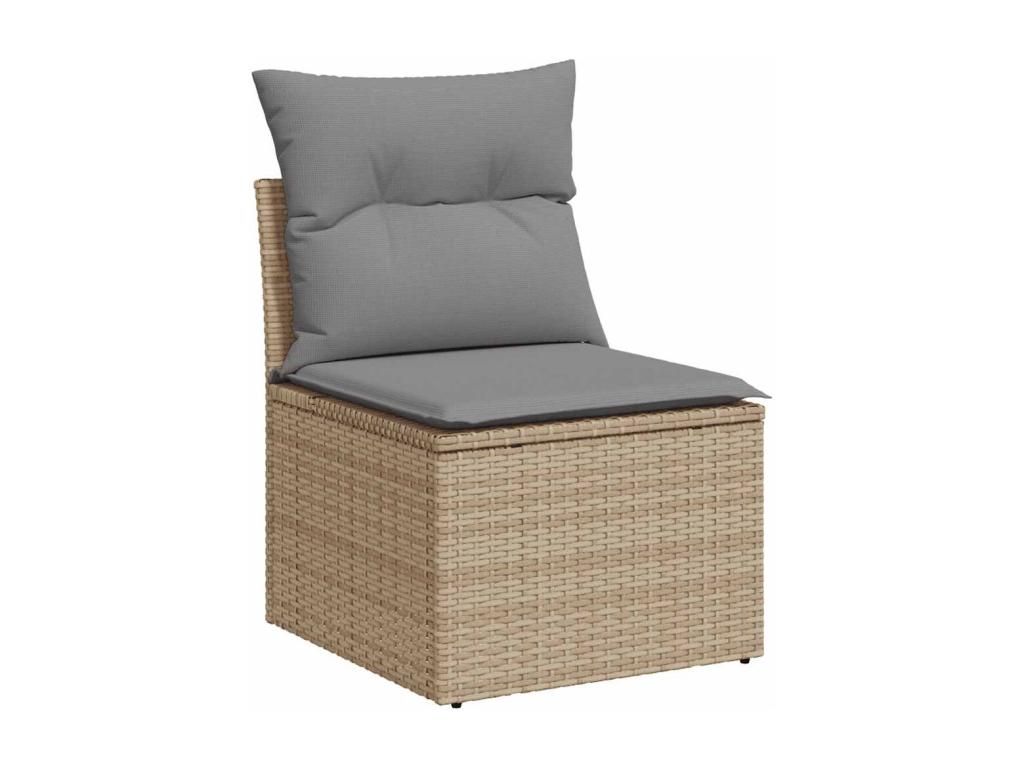 Beige Woven Resin Wicker Outdoor Furniture Set - dlz1766584024921