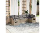 Beige Woven Resin Wicker Outdoor Furniture Set - dlz1766583319391