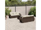 Brown Woven Resin Wicker Outdoor Furniture Set - dlz1766583990426
