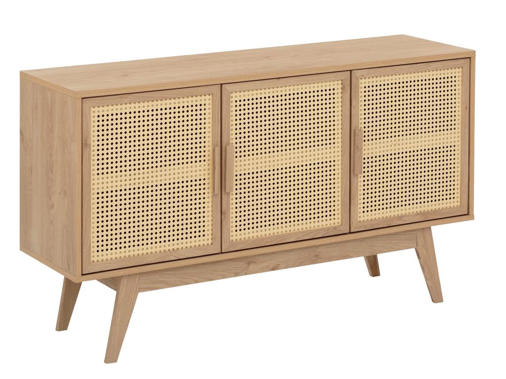 Brown Oak Wood Sideboard