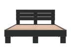 Black Engineered Wood Bed Frame, 120 x 190 cm