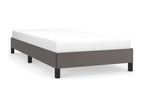 Gray Faux Leather Bed Frame, 90 x 200 cm