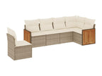 Beige Woven Resin Wicker Outdoor Furniture Set - dlz1766583227869