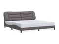 Gray Faux Leather Mattress, 200 x 200 cm