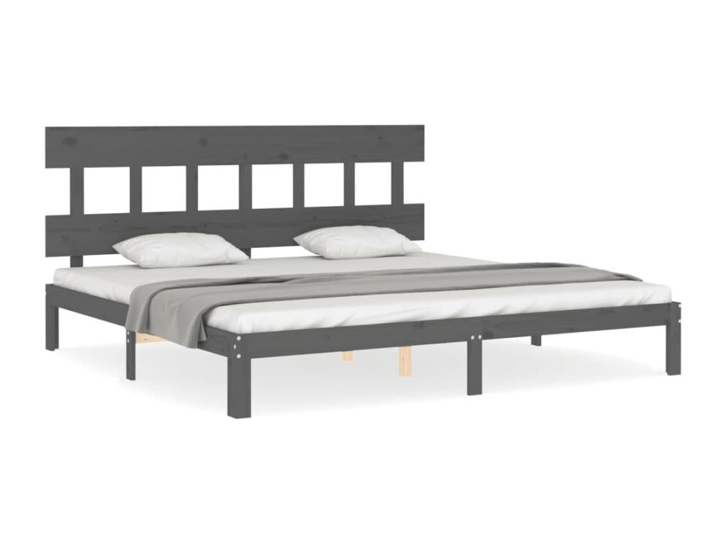 Gray Solid Wood Mattress, 200 x 200 cm