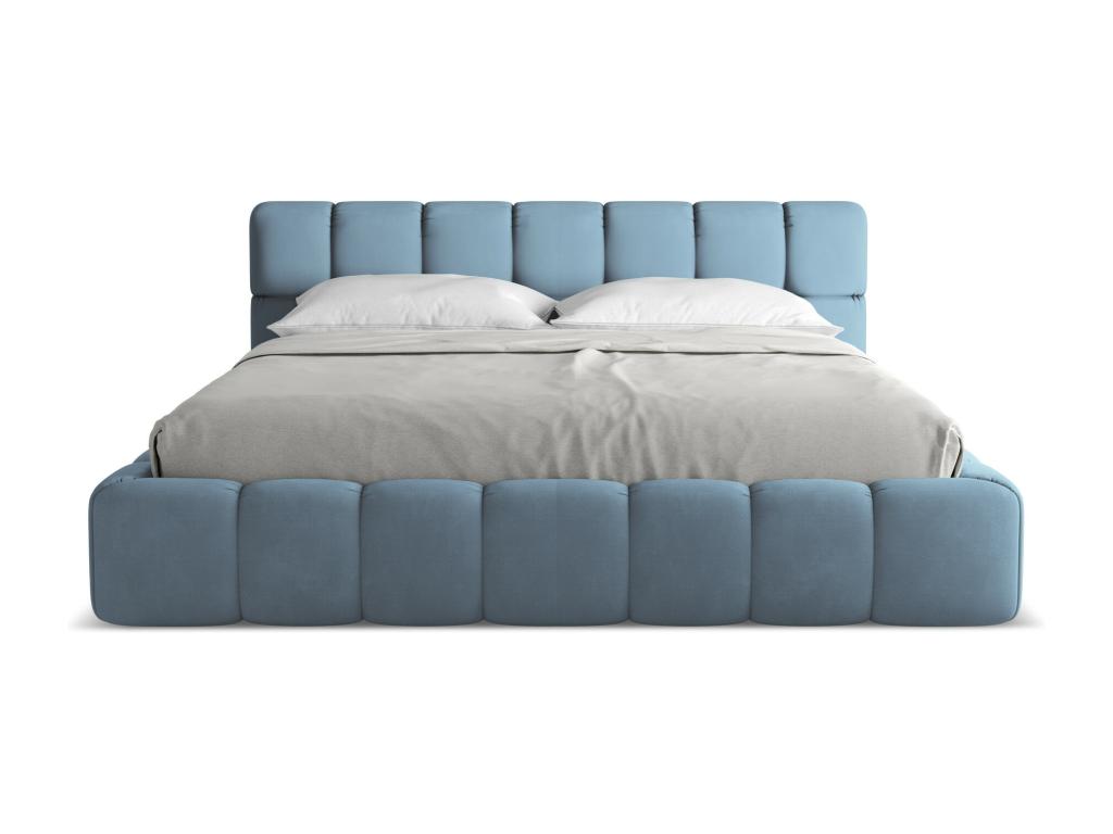 Blue Fabric Bed, 180 x 200 cm