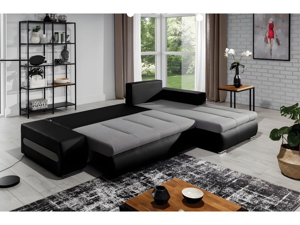 Black Leather Sofa Bed