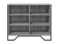 Gray Engineered Wood Sideboard, 91 x 35.5 x 74.5 cm