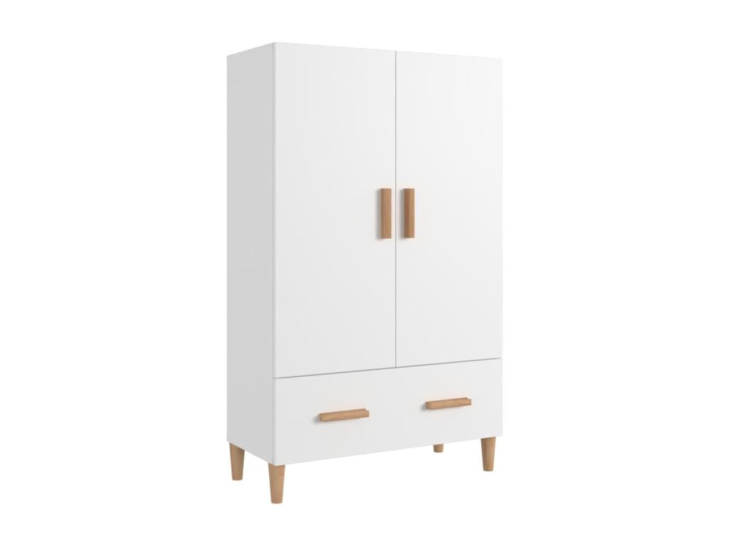 White Engineered Wood Sideboard, 70 x 31 x 115 cm