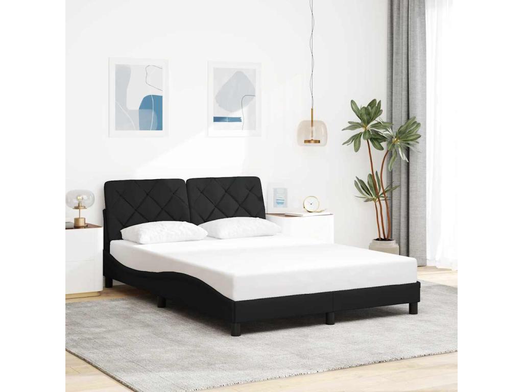 Black Fabric Mattress, 120 x 200 cm - dlz1766583979356