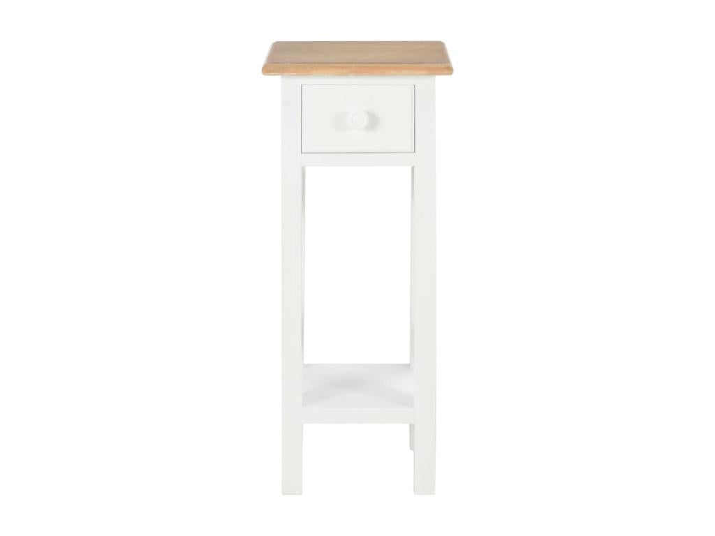 White Side Table, 27 x 27 x 65.5 cm