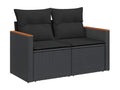 Black Woven Resin Wicker Outdoor Furniture Set - dlz1766583205379