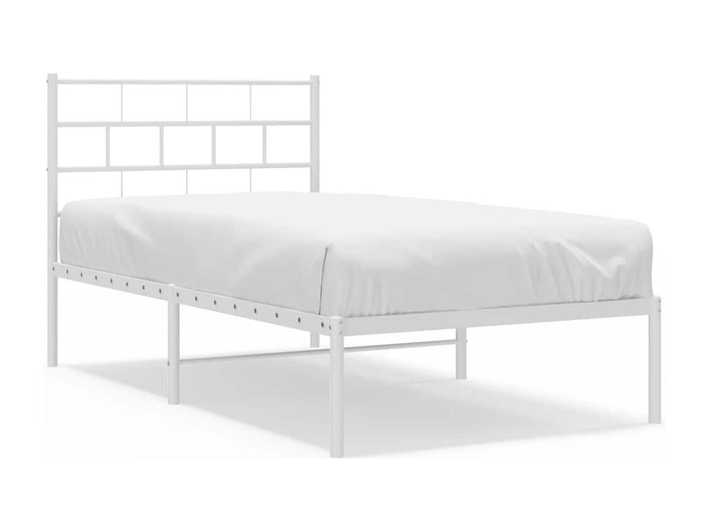White Metal Mattress, 100 x 200 cm